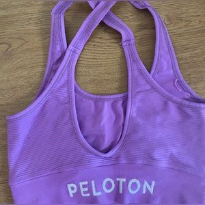 Purple peloton sports bra!